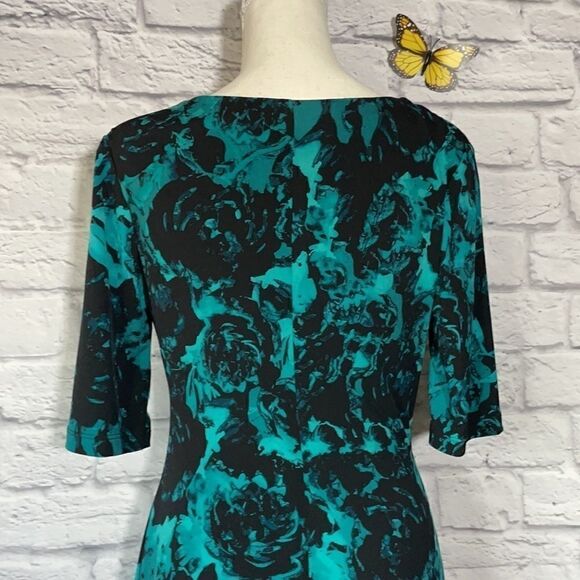 Connected Apparel Half-Sleeve Midi Dress Size 8 - Picture 7 of 10